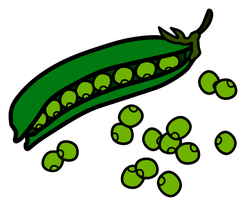 OnlineLabels Clip Art - Peas - Coloured